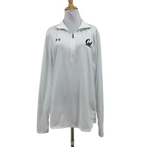 California Golden Bears Shirt Womens XL White Locker Half Zip Under Armour Cal